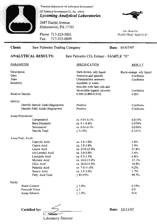 Analytical Results D