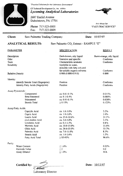 Analytical Results E